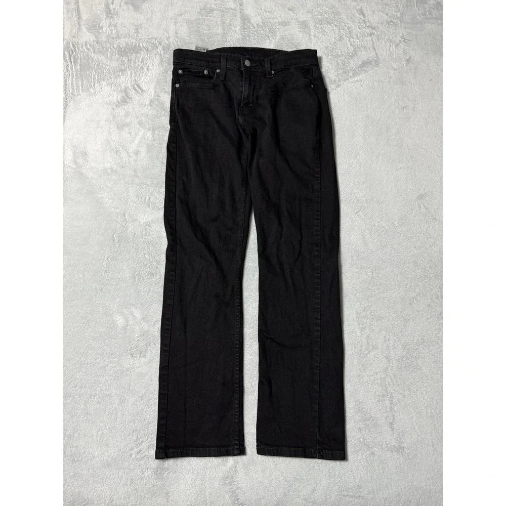 Levis 559 Jeans Mens 30x29‎ Black Relaxed Straight Mid Rise Dark Wash